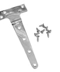 316 Stainless Steel T Style Door Hinge With Screws For Smooth Quiet Operation, beefy heavy duty door hardware with mounting screws