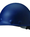 Super Eight Ratchet Fiber Glass Cap Style Hard Hat In Blue Delivers Heavy Duty Impact Protection side view