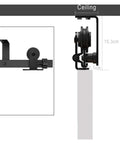 Ceiling Mounted Sliding Barn Door Hardware Kit With Built Tough Heavy Duty Rails And Nylon Wheel Hangers For Interior Doors