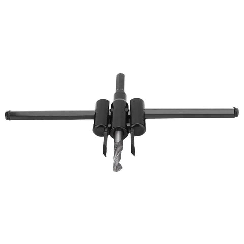 Awesome Adjustable Hole Cutter Saw Kit Made From Rock Solid Alloy Steel That Works Flawlessly On Wood And Drywall For 30 To 200mm Diameter Cuts With Built In Scale Marks For Super Precise Adjustments Every Single Time, adjustable steel hole saw with drill bit