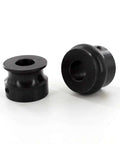 Five Eighths Inch Round Bead Roll Dies Set For Bead Rollers With Twenty Two Millimeter Shafts, black oxide coated, side view