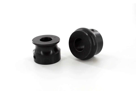 Five Eighths Inch Round Bead Roll Dies Set For Bead Rollers With Twenty Two Millimeter Shafts, black oxide coated, side view