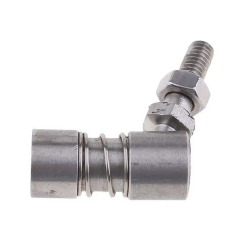 Killer Performance 1/4 Inch Marine Boat Throttle Ball Joint And Tie Rod Linkage End Mount With M5 Threads Crafted From Premium 304 Stainless Steel.