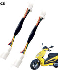 Waterproof 5 Wire Electric Bike Hall Sensor Adapter With PCB Motor Controller For Ebike Throttle Sync Quick Swap And No Sweat Install Durable For Any Trail Ride, 2 pieces with colored wires.