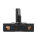 Close-up of Rotary Switch 4 Position 3 Speed Heater Blower Fan Control Knob For Industrial and Commercial Use, side view of black metal construction