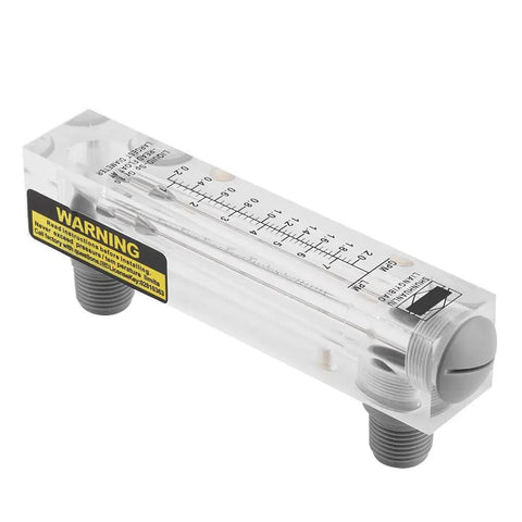 Glass Panel Liquid Flow Meter For Water 0.2-2 GPM And 1-7 LPM Easy Read Glass Water Measuring Meter with Clear Dial