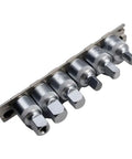 Dang Solid 6 Piece Oil Drain Socket Set With Half Inch Drive And Steel Wrench Kit Boasting 8 To 14 Millimeter Sizes for vehicle maintenance.
