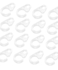 40 Pack Plastic Curtain Hooks For Doors And Curtain Rods With Silent Glide No Fuss Easy Hanging shown in a grid layout