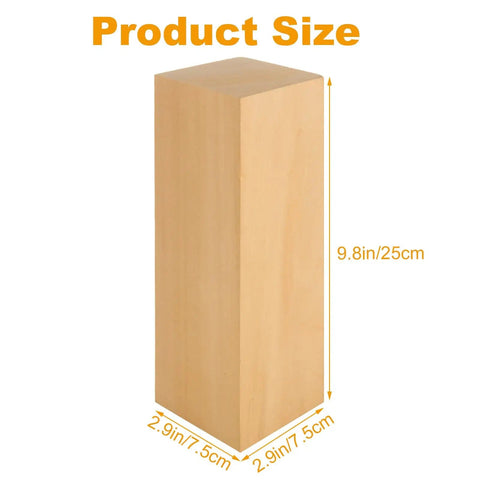 Unfinished Basswood Carving Blocks 10x3x3 Inches For Diy Woodworking And Home Crafts Ideal For School Projects Arts And Crafts And Christmas Decor Smooth Grain Durable Blocks For Easy Carving For Diyers