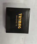 Black storage case for 280 Piece Strong Neodymium Round Magnets 0.2x0.04 Inch Rare Earth Fridge Magnets with logo.