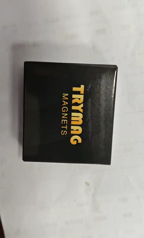 Black storage case for 280 Piece Strong Neodymium Round Magnets 0.2x0.04 Inch Rare Earth Fridge Magnets with logo.
