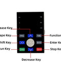 Beefy 3 Phase VFD Inverter From DC 250 To 880 V To 380 V Output With 11kW 15kW And 18.5kW Options, Variable Frequency Drive For Motor Speed Control, Pro Grade Industrial Converter For Precise Speed. front keypad with run, stop, enter and function keys