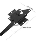 Heavy Duty Garden Gate Hinges One Set Rust Resistant Steel Hardware For Wooden Outdoor Fences built tough durable hinge with spring detail.