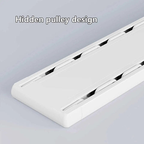 No-Fuss Heavy Duty Double Row Curtain Track For Ceiling Mount Quiet Drop Ceiling System Easy Install Room Divider For Living Room Bedroom Hospital White 3.6m 11.8ft hidden pulley design white aluminum alloy ceiling track