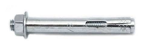 Three Eighths Inch Diameter By Three Inch Length Hex Sleeve Anchor Zinc Plated For Concrete Masonry Brick And Block Ten Per Box