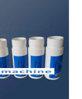 High Speed Round Bottle Labeling Machine Plus Slick Date Printer And Rock Solid Applicator Designed For Hella Fast Production Lines Using Plug And Play Setup For Heavy Duty Beverage Or Cosmetic Containers Up To 150 Mm Wide with white plastic bottles.