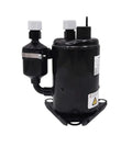 Pro Grade 72 Volt Dc Motor Ac Compressor For Ev Electric Vehicle And Heavy Duty Truck Climate Systems showing black metal housing.