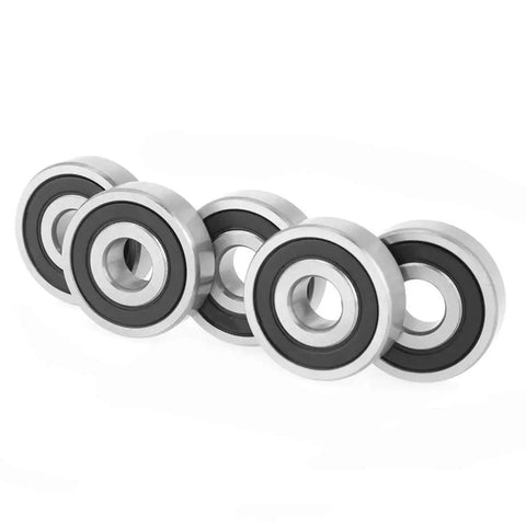 6200 2RS Ball Bearings Set Steel Double Rubber Sealed 10 X 30 X 9mm Low Noise Wheel Bearing Kit For Machinery Equipment Electrical Instruments And Toys High Precision 10 Pack, five bearings