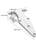 Heavy Duty Commercial Refrigerator Door Hinge In Zinc Alloy Silver For Industrial Ovens Chest Freezers And Freezer Doors Universal Hinge Parts Built Tough For Maximum Door Support. 6.68in hinge, silver zinc alloy