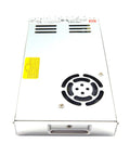 Straight Up Heavy Duty 5V 73A 350W Single Output Switching Power Supply With 115 230Vac Input showing top view with ventilation and labeling.