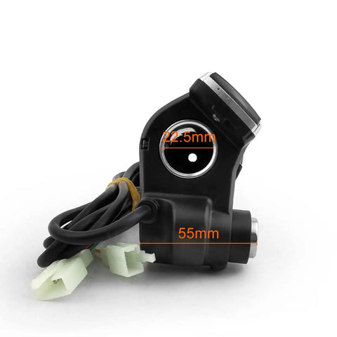 Dope Electric Bike Throttle Grip With Key Switch Indicator For Scooter And Bicycle 36V Speed Accelerator Controller Compatible With YIYUN Brushed Controllers Do It Yourself Friendly With Easy Install And Smooth Throttle Response