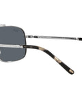 Side view of Dope Unisex Square Sunglasses RB3796 in Silver Blue, full rim frames, showcasing temple design, 59 mm lens width.