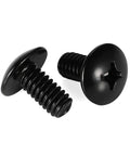 Heavy Duty M6 Truss Head Machine Screws, Black Coated Stainless Steel Cabinet And Drawer Fasteners, Full Thread Phillips Drive Hardware, Built Tough For Zero Sweat Cabinet Builds, 25 Pack.