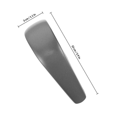 Upgrade Your Ride With This Durable Abs Gear Stick Handle Replacement Kit Featuring Precision Car Shifter Knob Repair Tools For A Smooth And Stable Driving Experience That Will Make You Feel Like A Real Driver On The Road. ABS shifter knob, 10 cm x 3 cm, gray, side view