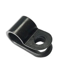 R Type Cable Clip One Quarter Inch Nylon Screw Mount Cable Clamp Set With Screws For Wire Management, Heavy Duty Cable Fasteners