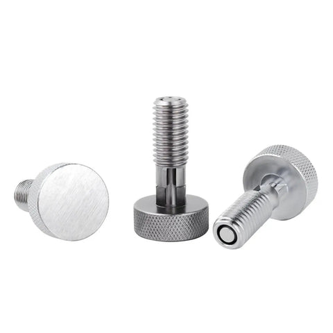 Heavy Duty Knurled Spring Load Plunger Pin For Industrial Hardware Retractable Index Guide with coarse threads and robust build.