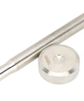 Omquot Heavy Duty Rivet Punch Set With Comfort Grip Handle For Leather Crafts And DIY Projects, Stainless Steel tool with 10mm base