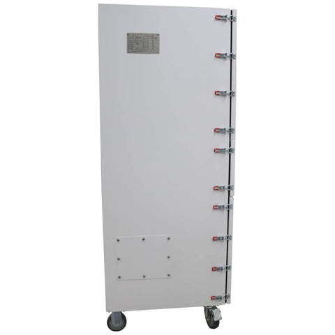 Movable Pulse Dust Collector With Back Blowing System And Vibra Shake Filtration, Portable Bag Filter Extractor, side view