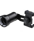 Rifle Scope Smartphone Adapter for Hunting and Birding - Quick Lock System, All-Aluminum Frame with Single View Rig shown mounted