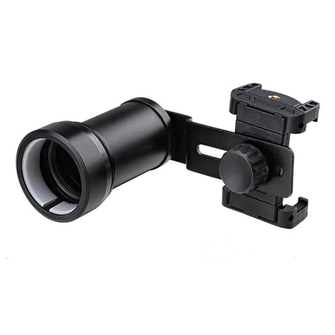 Rifle Scope Smartphone Adapter for Hunting and Birding - Quick Lock System, All-Aluminum Frame with Single View Rig shown mounted
