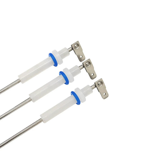 Straight Up Ceramic Steam Probe Replacement Set Compatible With Breville Sage Dual Boiler Oracle And Oracle Touch Espresso Machines No Sweat Installation, three ceramic steam probes with metal connectors.