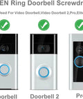 Video Doorbell Screwdriver Set With Torx T6 And T15 Bits for Battery Replacement and WiFi Reset, compatible models displayed