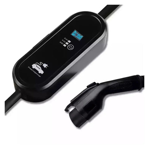 Portable Level 2 EV Charger With 16A 24A 32A Adjustable Output Type 1 J1772 Plug CEE Outlet IP67 Waterproof And Fire Resistant