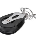 Nylon Swivel Sheave Block Head Pulley For Sailboats, Marine Grade 316 Stainless Steel, Plain Bearing, 20mm Wheel, side view