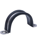 Premium Rubber Lined U Clips For Hose Clamps Made Of 304 Stainless Steel Size Range 12mm To 55mm showing single clip design.
