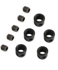 Five Piece 1/4 Inch Router Bit Bearing Kit With Ball Bearings For Shank Bottom Mounted Inner 1/4 Inch Outer 1/2 Inch Alloy Steel Set