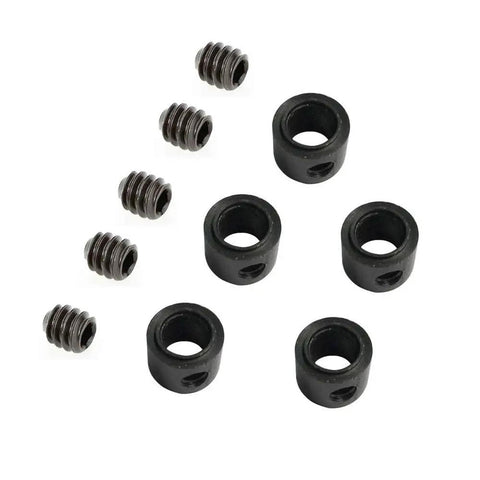 Five Piece 1/4 Inch Router Bit Bearing Kit With Ball Bearings For Shank Bottom Mounted Inner 1/4 Inch Outer 1/2 Inch Alloy Steel Set