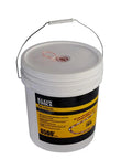 Poly Pull Line For Wire Pulling, Orange Tracer Cord, Light Duty Cable String, 6500 Foot Length, Made In USA in white bucket