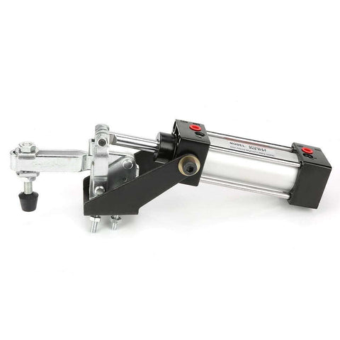 Heavy Duty Pneumatic Clamp Cylinder 300mm Reach for Welding, Fixtures and Industrial Jigs, Precise Hold With 230 Kg Clamping