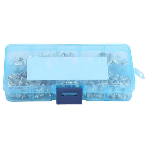 Four Pronged T Nut Set 80 Pieces M6 M8 Zinc Plated Carbon Steel Tee Nuts in storage case