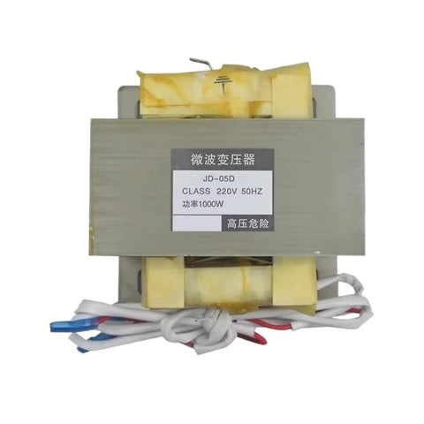 Solid 1KW Industrial High Voltage Transformer With Heavy Duty All Copper Windings For Reliable Microwave Oven Repair, 1000W enclosed.