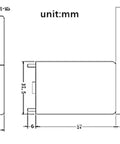 Heavy Duty Dc Geared Motor For Dishwasher Dispenser Detergent Pump 24V technical drawing with dimensions in mm