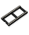 DIP IC Socket Adaptor Kit 28 Pin 2.54mm Pitch 15.24mm Row Spacing Double Row Plugs Plug And Play Ready Black And Silver Finish