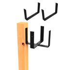 Heavy Duty Mineral Block Bracket Kit For 10x10 Block Holds Up To 50 Lbs Black Powder Coated Steel With Stainless Hardware Made In USA Fence T Post