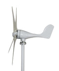 Side view of Rugged 1200W Wind Turbine Kit With Low Start Wind Speed Of 2.5 Meters Per Second, Five Blade Design, mounted on pole