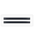 12 Inch Linear Slot Diffuser With Dual Slot Design White Decorative Aluminum Air Vent For Ceiling Walls And Floors Heating And Cooling Modern AC Vent Cover Slick Easy Install And Clean Look For Any Room